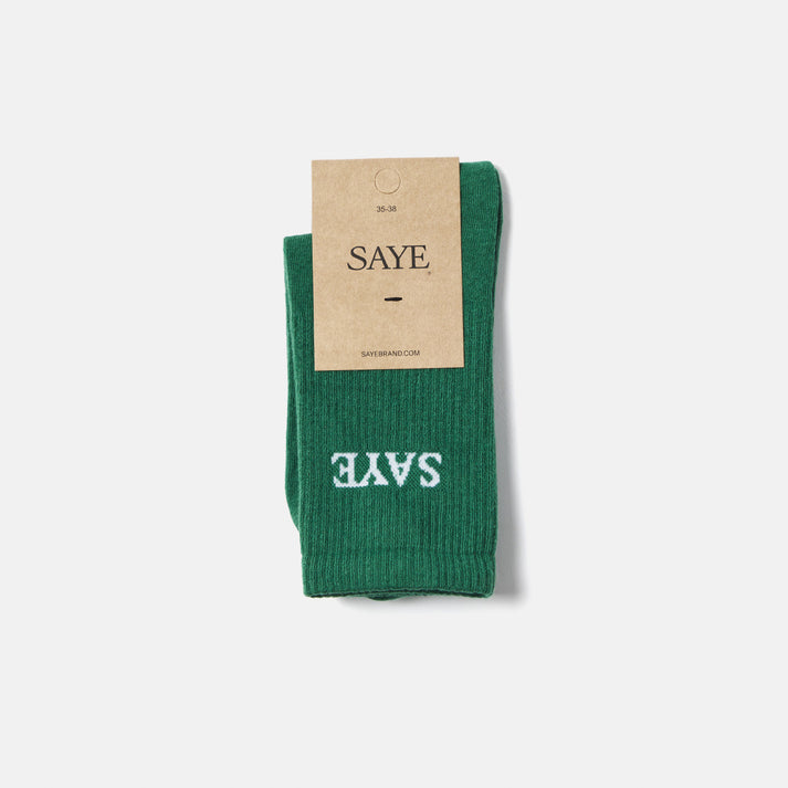 saye Mid-crew Everyday Socks - Pine