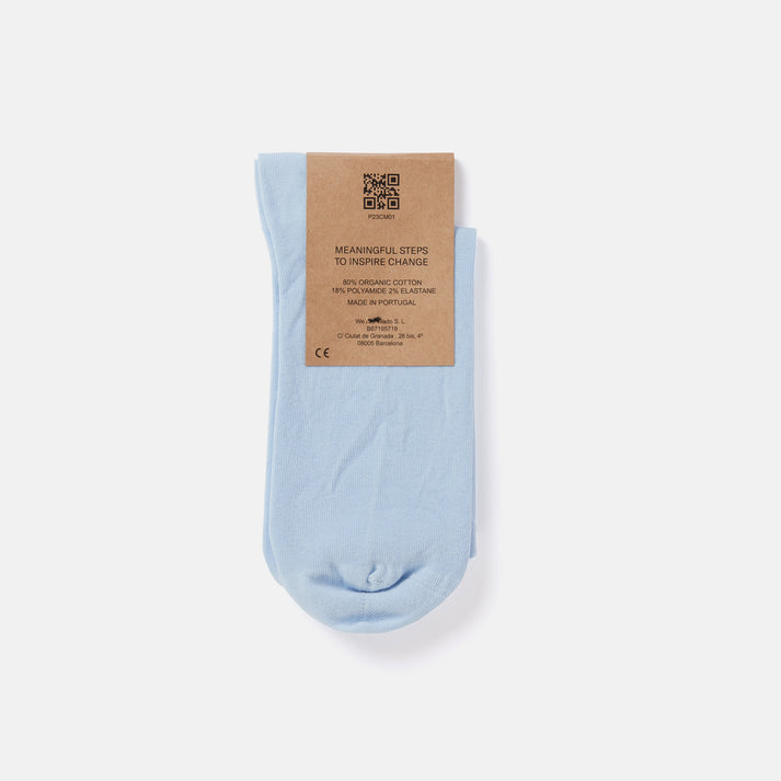 Saye Mid-crew Everyday Socks - Sky