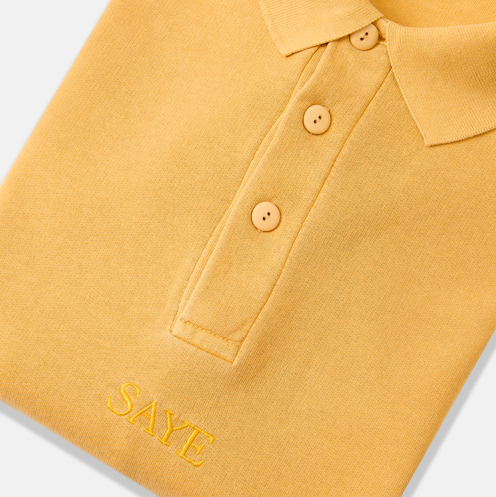 Saye Sweatshirt Polo Mustard