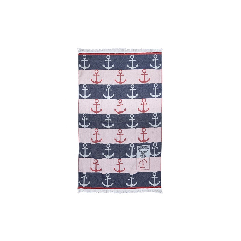 secaneta PAREO LISO 100X150 280 GR/M2 SEAQUAL ANCLAS