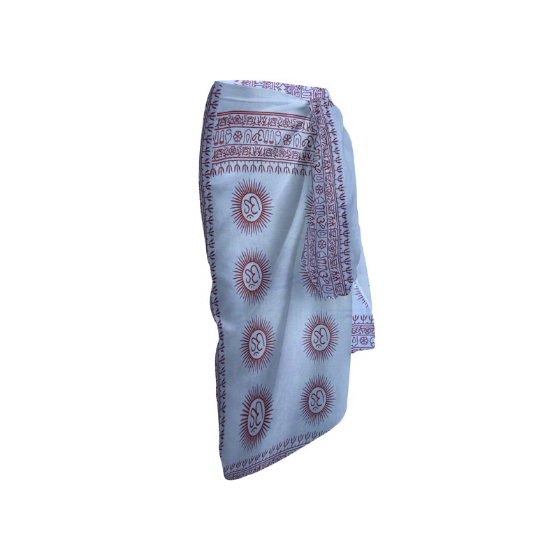 secaneta PAREO VOILE 100X180 100% ALG.ESTAMPADO HIDOLA AZUL