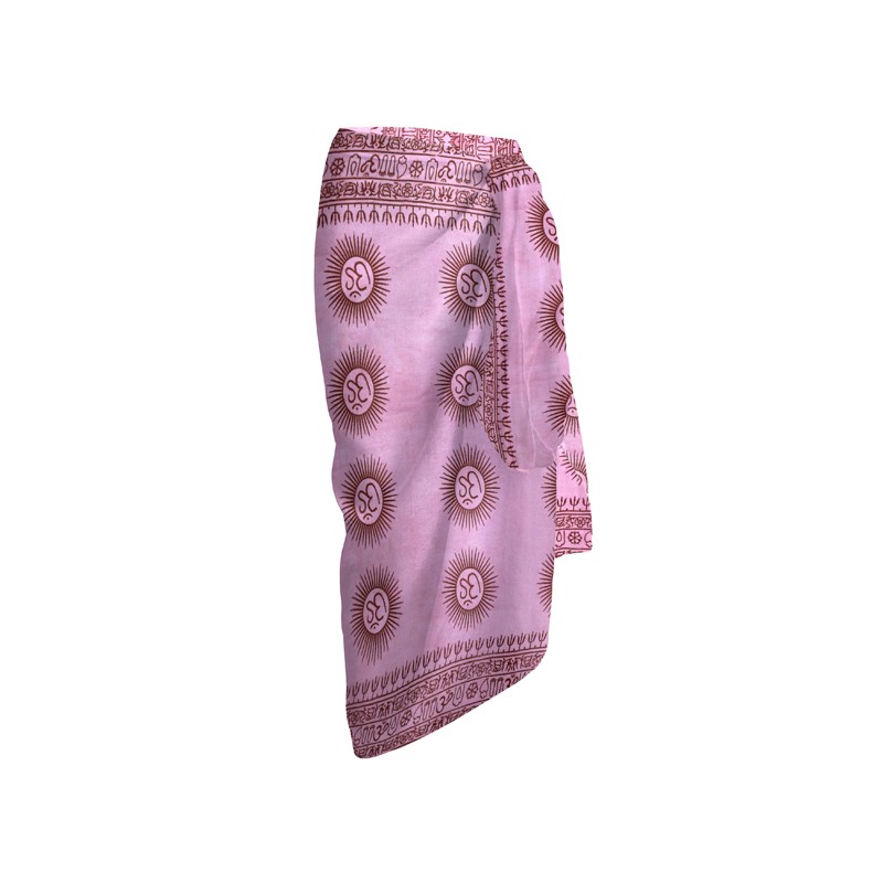 secaneta PAREO VOILE 100X180 100% ALG.ESTAMPADO HIDOLA ROSA
