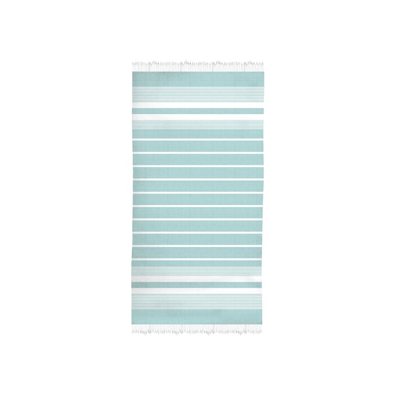 secaneta PAREO 100X180 RAYAS FLECOS HANNAM AGUA
