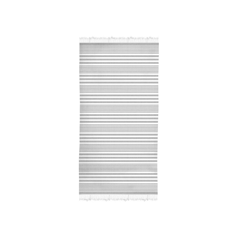 secaneta PAREO 100X180 RAYAS FLECOS UKELE GRIS