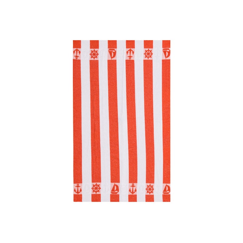 secaneta TOALLA 100X160 MARINA NARANJA