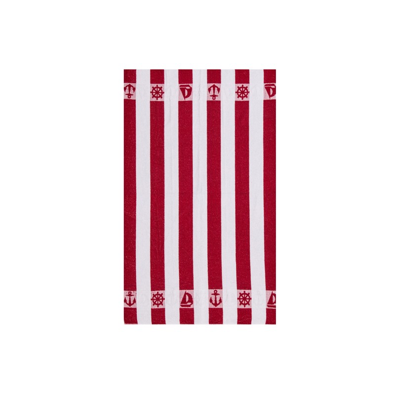 secaneta TOALLA 100X160 MARINA ROJO