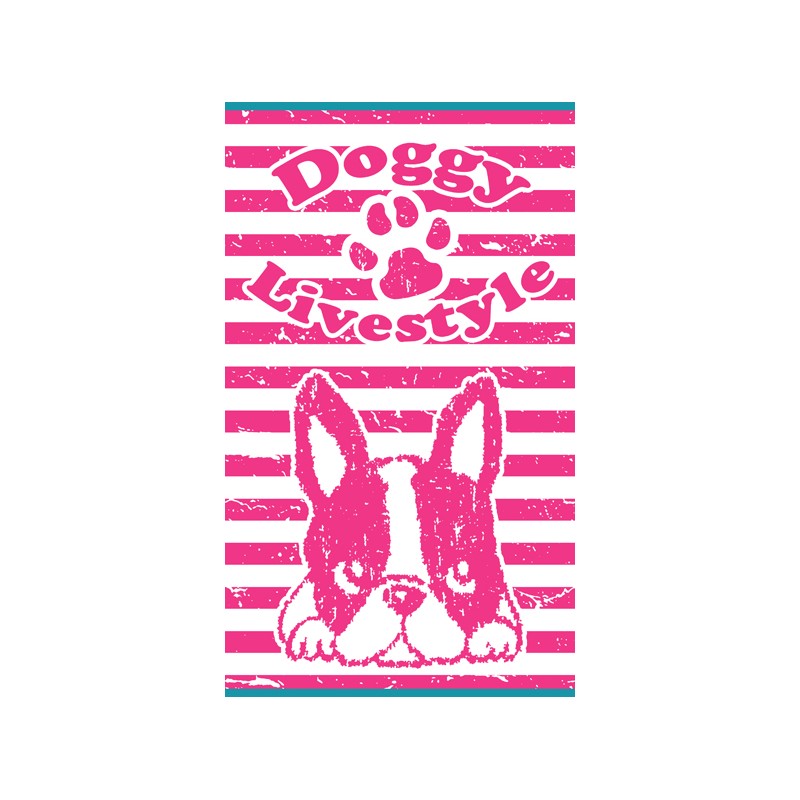 secaneta TOALLA 100X170 JACQUARD TERC.DOGGY FUCSIA