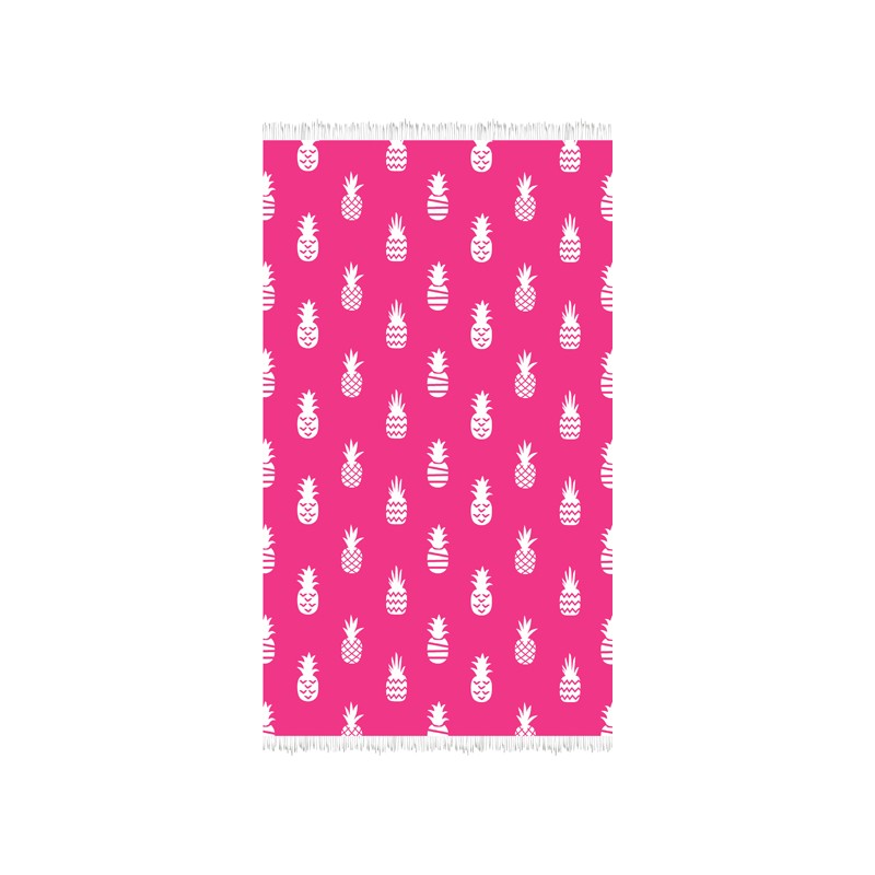 secaneta TOALLA 100X170 JACQUARD TERC.MANGOCA FLECOS FUCSIA