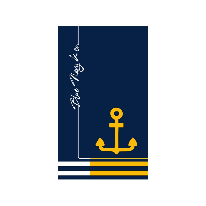 secaneta TOALLA 100X170 JACQUARD TERC.NAVY LINE YEMA