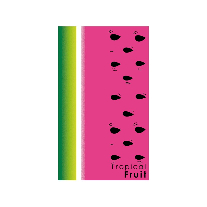 secaneta TOALLA 100X170 JACQUARD TERC.TROPICAL FRUIT SANDIA