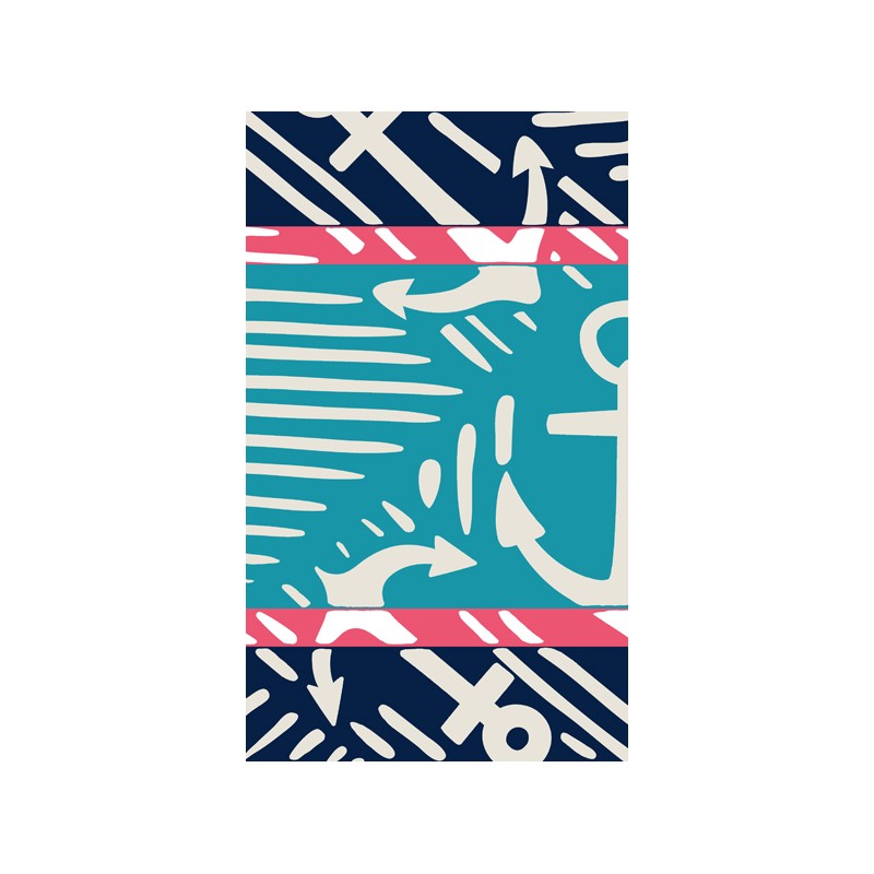 secaneta TOALLA 100X170 JACQUARD TERC.WIND SAIL TURQUESA