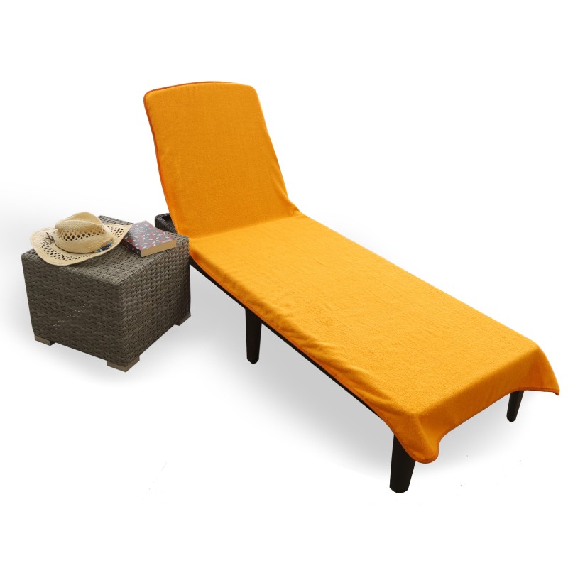 secaneta TOALLA TUMBONA 70X200+20 CMS.400 GR/M2 100%ALG.NARANJA