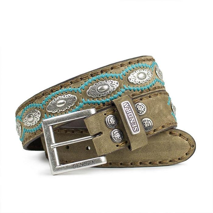 sendra 7606 CINTURONES OLD MARTENS CORDA PAS.INTER.TURQUESA