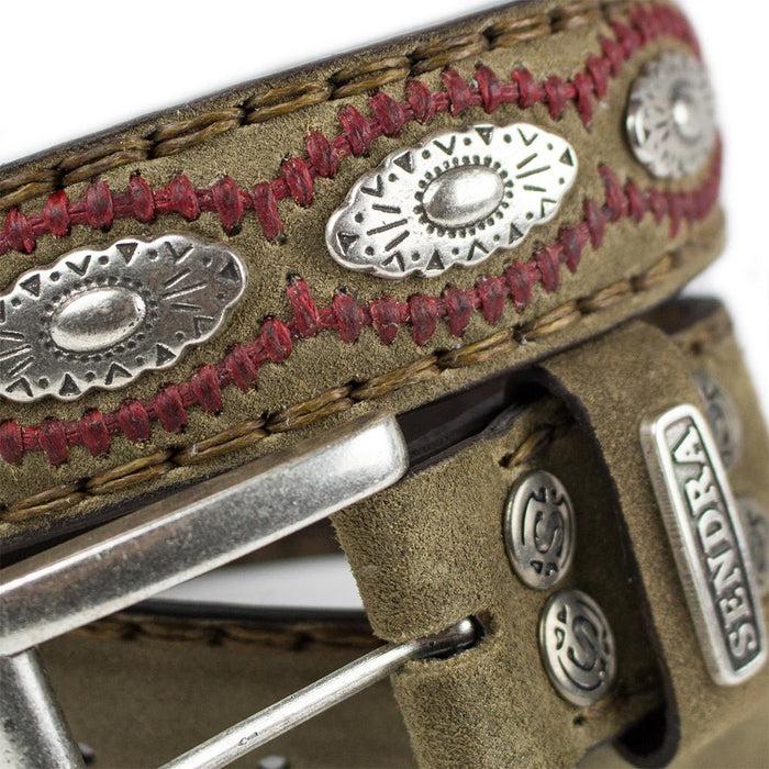 Sendra 7606 CINTURONES OLD MARTENS CORDA PAS.INTERIOR ROJO