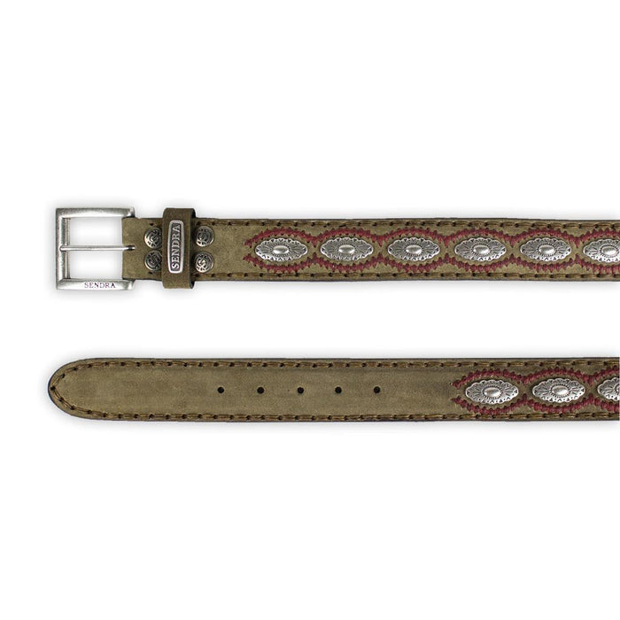Sendra 7606 CINTURONES OLD MARTENS CORDA PAS.INTERIOR ROJO