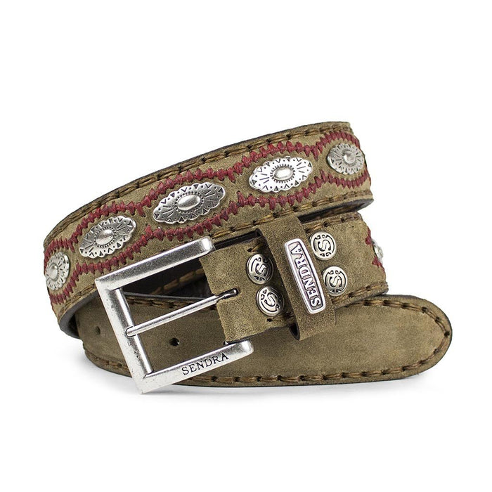 sendra 7606 CINTURONES OLD MARTENS CORDA PAS.INTERIOR ROJO