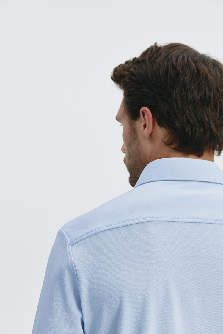 Sepiia Camisa De Vestir Hombre Celeste Claro Regular