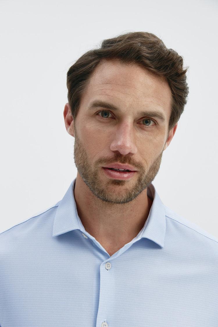 Sepiia Camisa De Vestir Hombre Motivo Celeste Regular