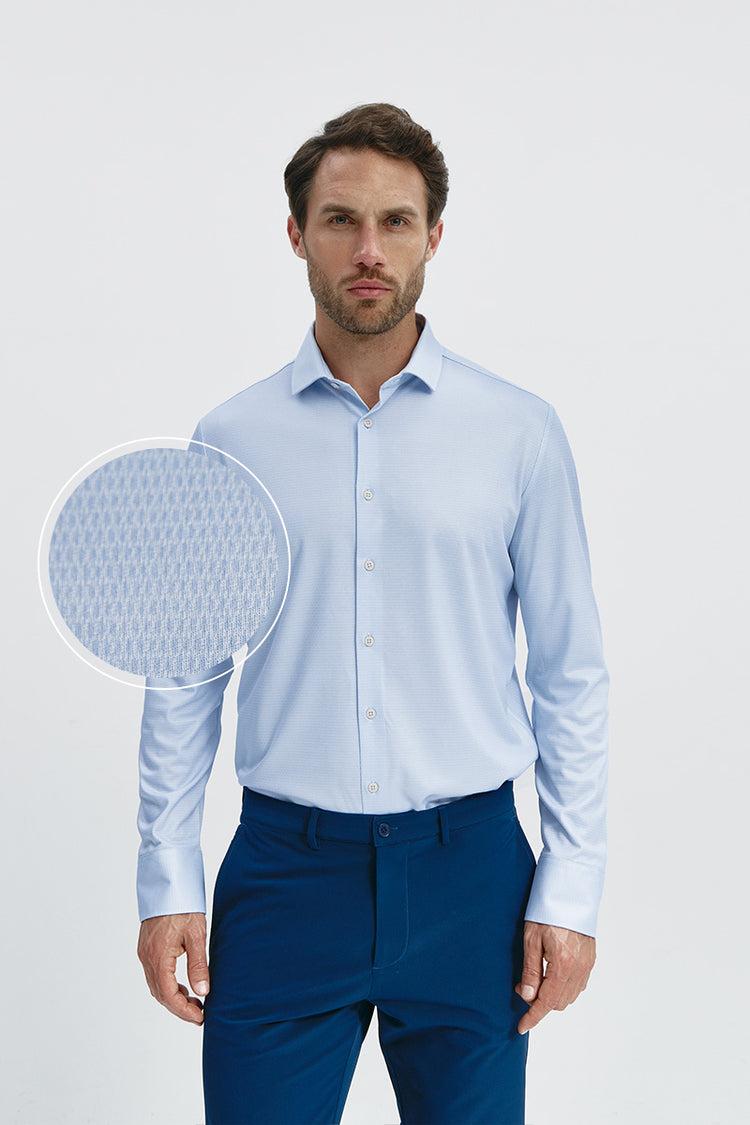 sepiia Camisa de vestir hombre motivo celeste regular