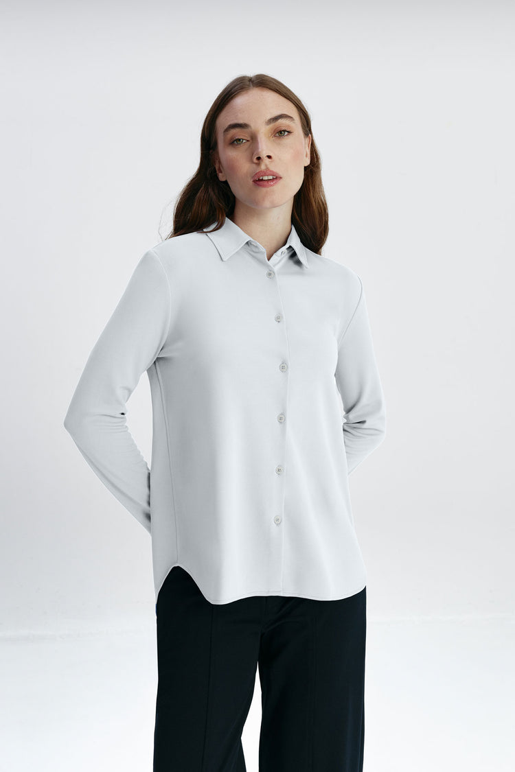 sepiia Camisa de mujer Blanca Oversized