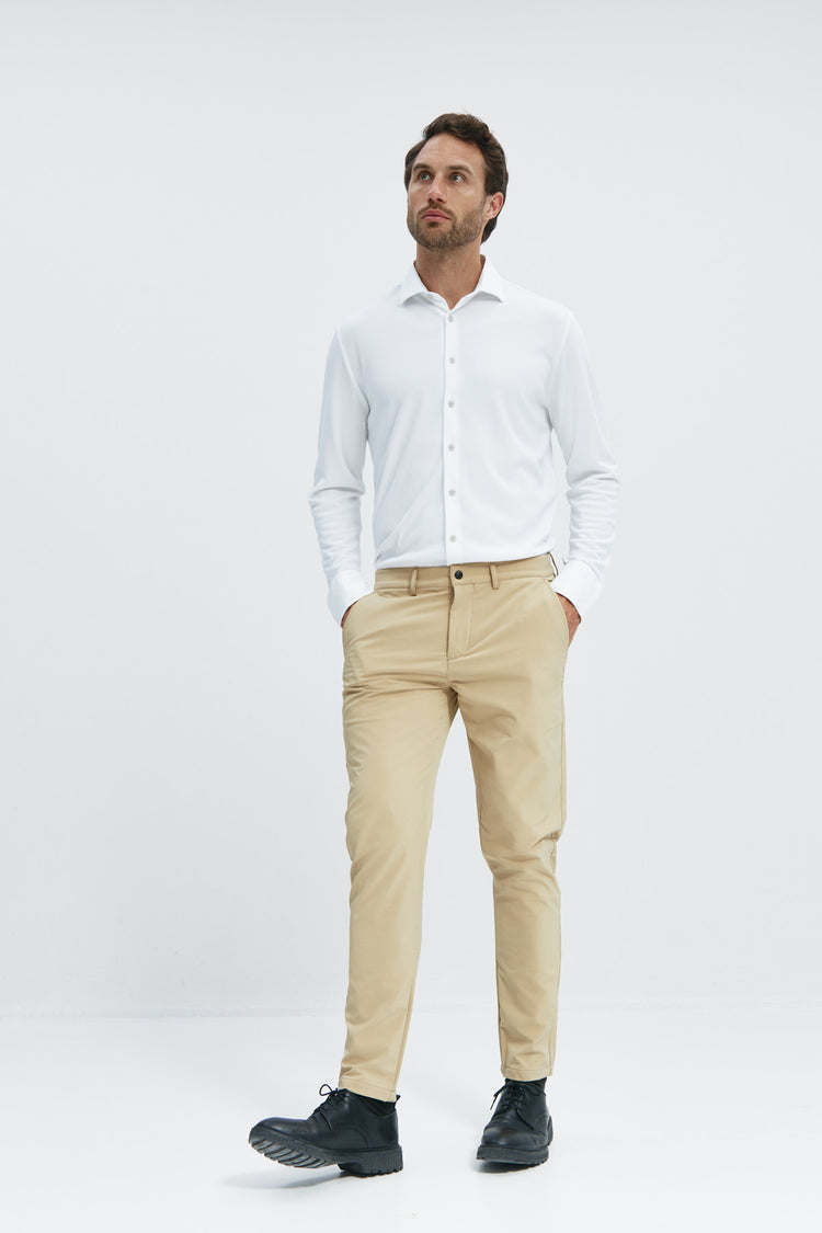 Sepiia Camisa De Vestir Hombre Blanca Regular