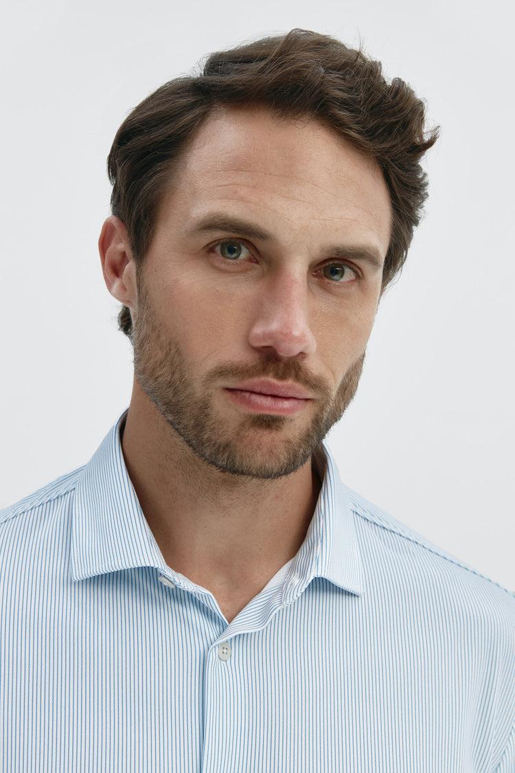 Sepiia Camisa De Vestir Hombre Mil Rayas Regular