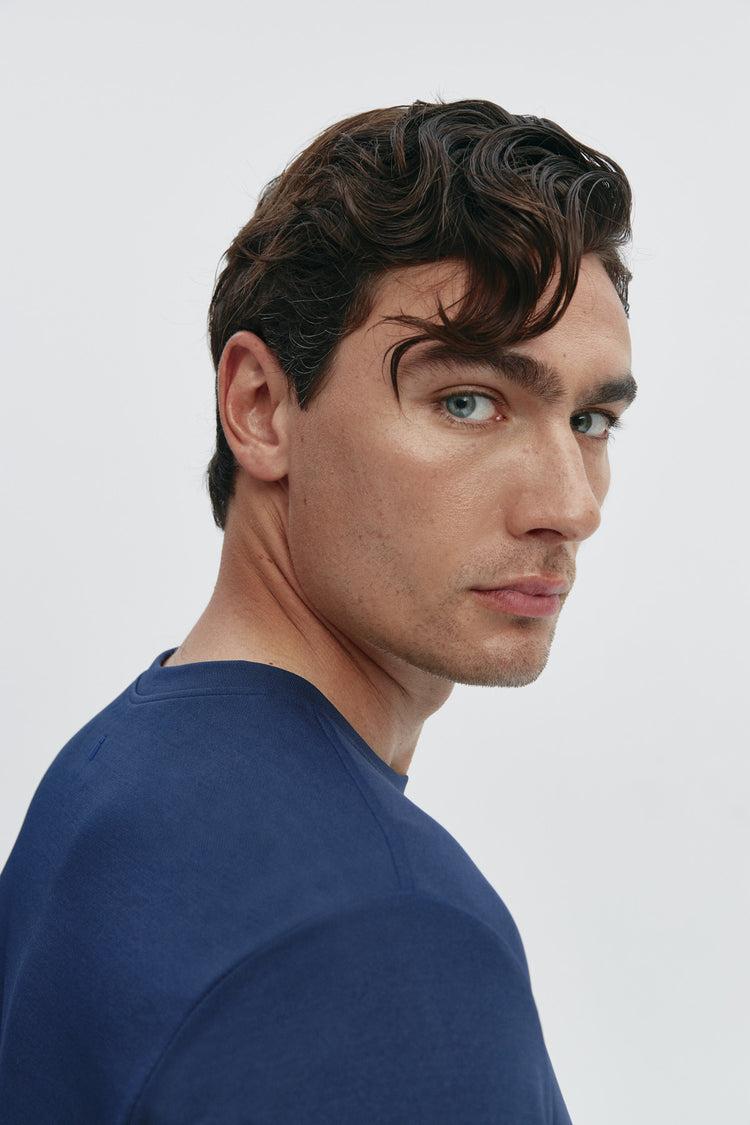 Sepiia Camiseta Hombre Azul Zafiro