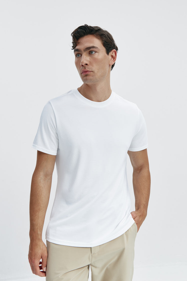 sepiia Camiseta hombre blanca