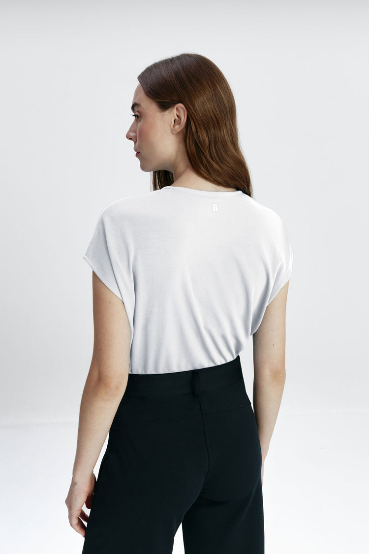 Sepiia Camiseta Mujer Kimono Mujer Blanca