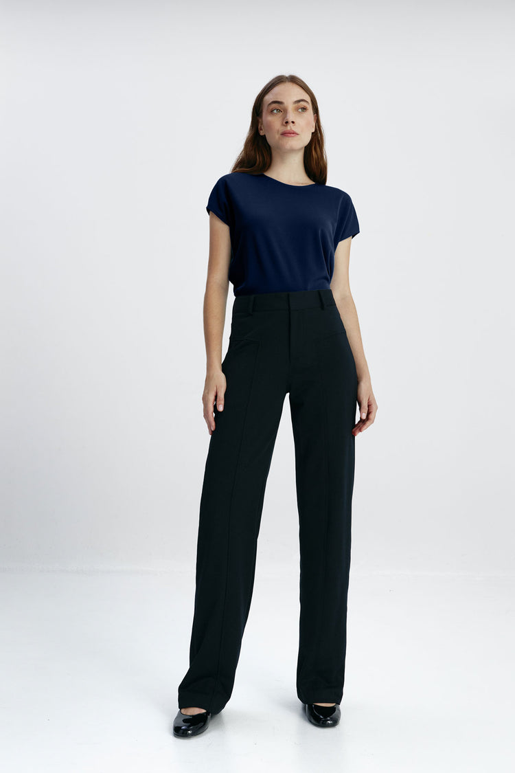 Sepiia Camiseta Mujer Kimono Mujer Marino