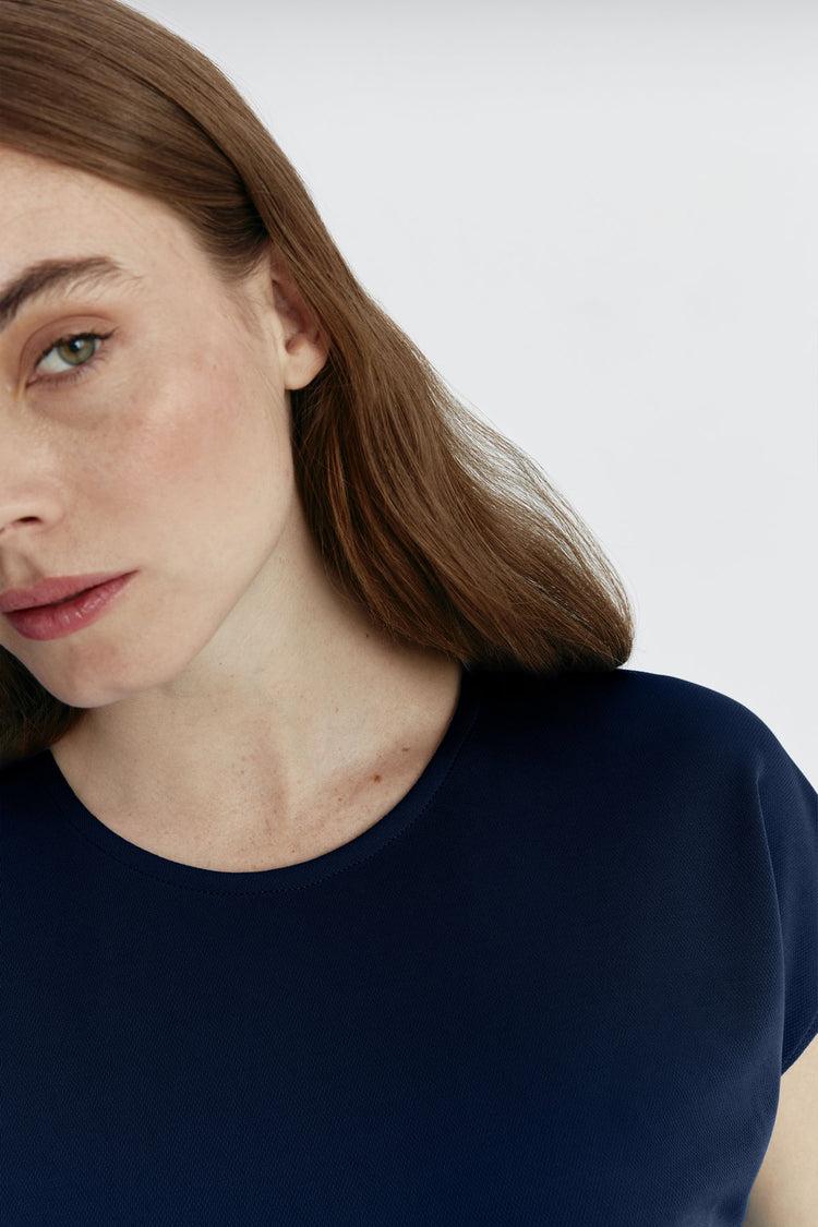 Sepiia Camiseta Mujer Kimono Mujer Marino