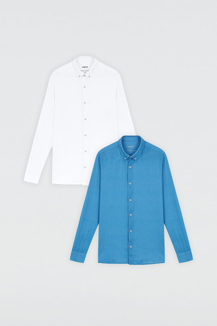 sepiia Pack 2 camisas casuales (hombre)