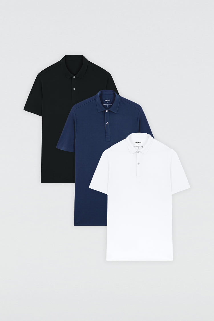 sepiia Pack 3 Polos (hombre)