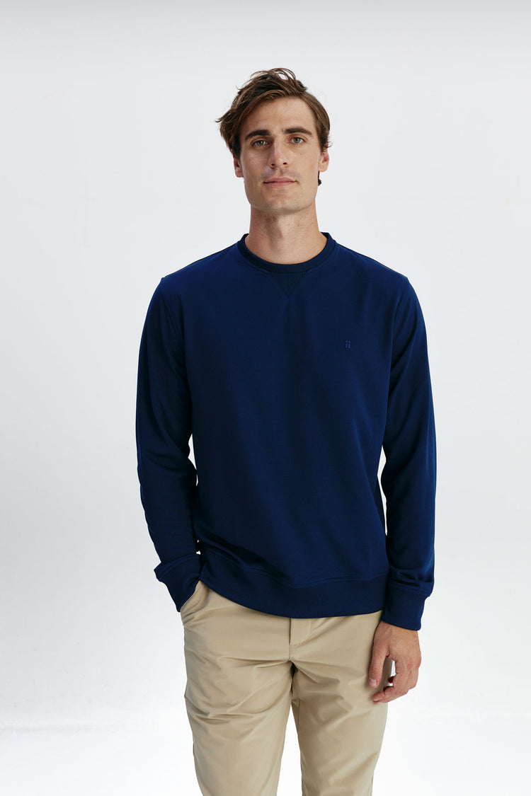 sepiia Sudadera Unisex Pique Azul Marino
