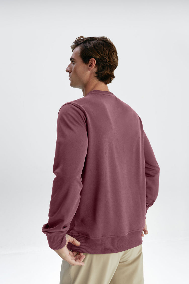 Sepiia Sudadera Unisex Pique Granate