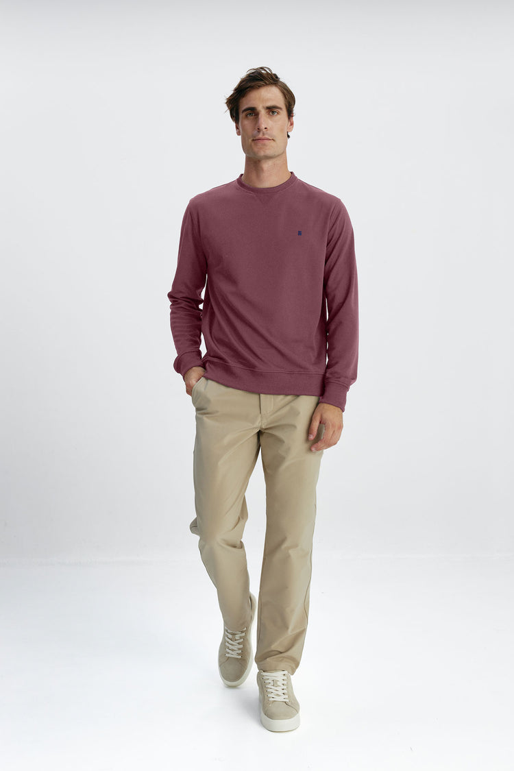 Sepiia Sudadera Unisex Pique Granate