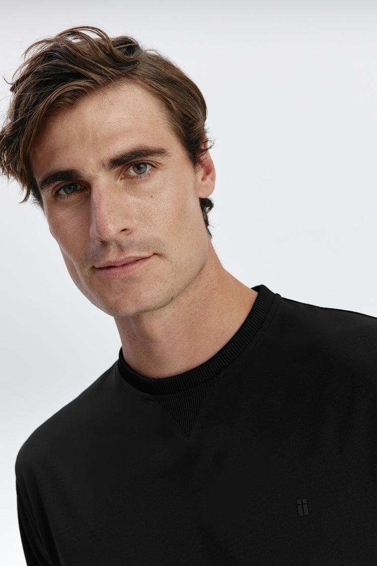 Sepiia Sudadera Unisex Pique Negra