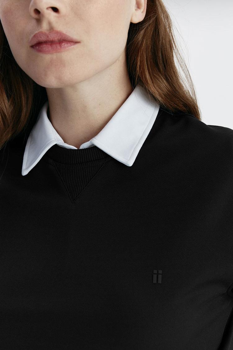 Sepiia Sudadera Unisex Pique Negra