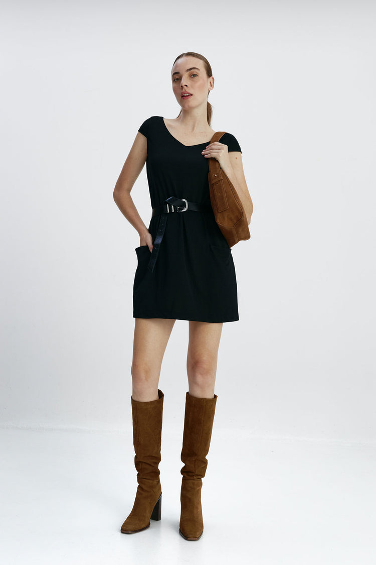 sepiia Vestido mujer negro Maggoo