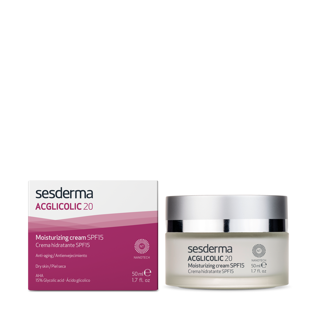 Sesderma ACGLICOLIC 20 Crema Hidratante SPF 15