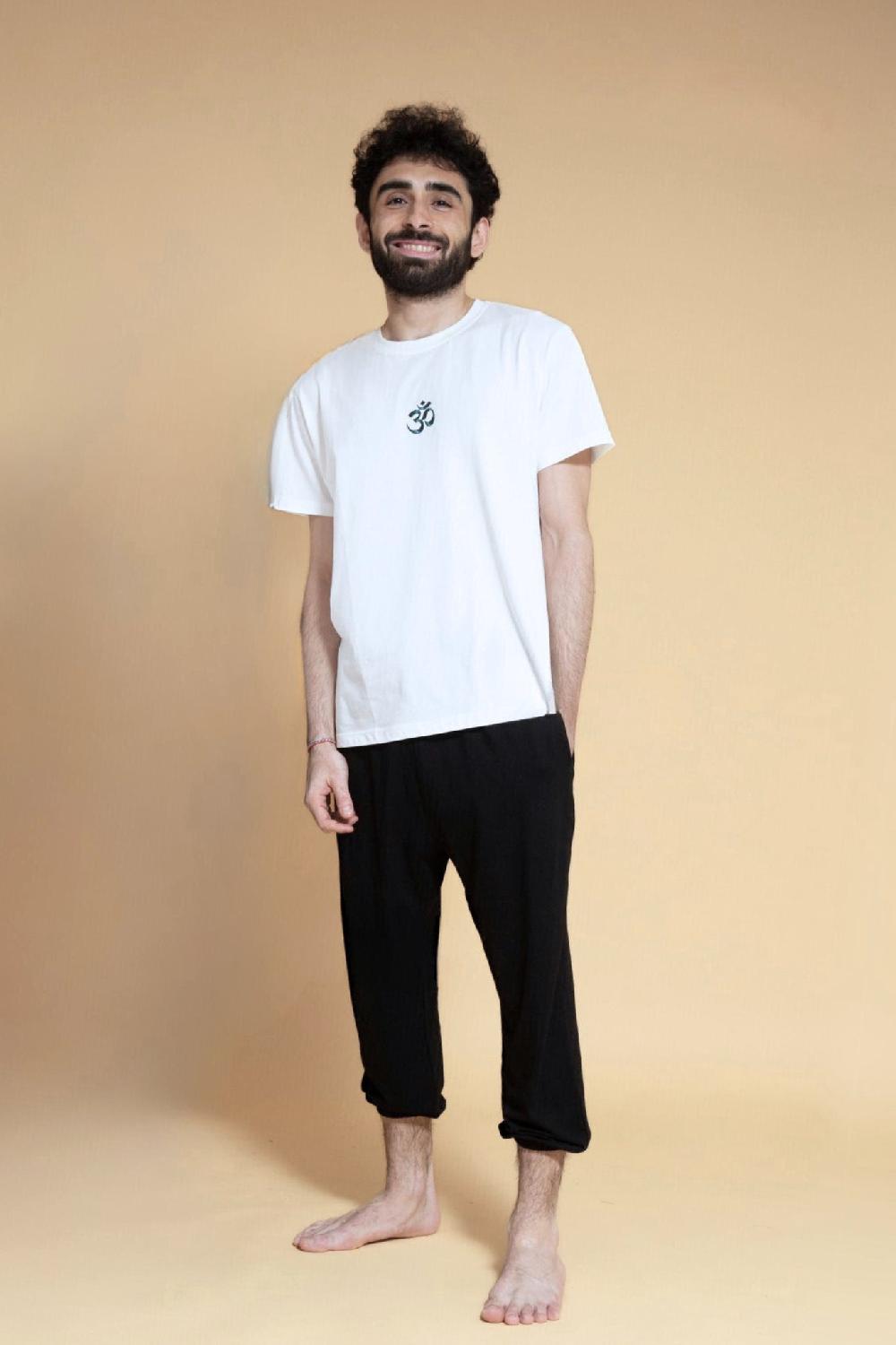 shambhala barcelona Camiseta Om Blanco Roto