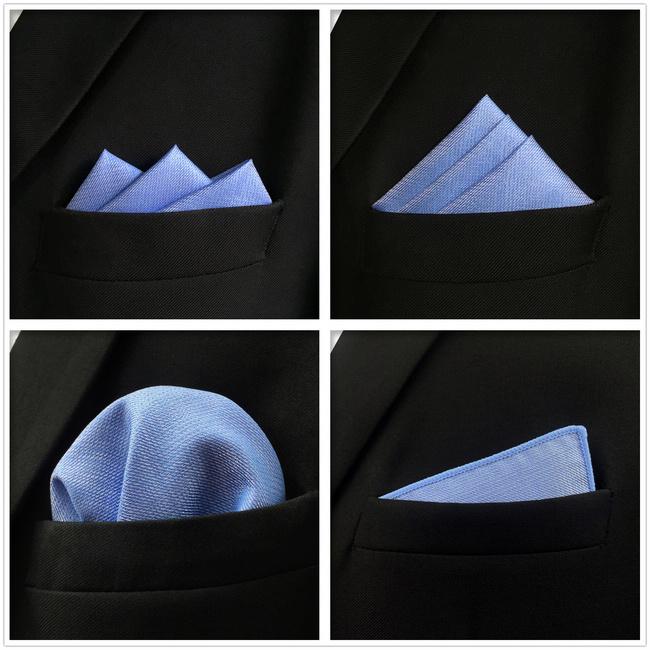 Shlax & Wing 5 Pieces Assorted Fashion Mens Pocket Square Classic Handkerchiefs Set 1-31