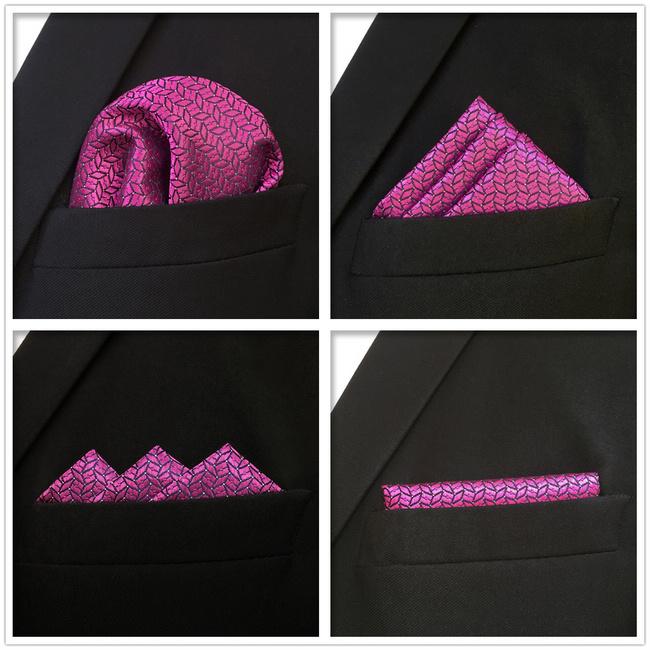 Shlax & Wing 5 Pieces Assorted Fashion Mens Pocket Square Classic Handkerchiefs Set 2-39