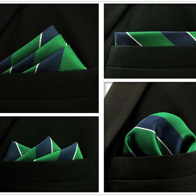 Shlax & Wing 5 Pieces Assorted Fashion Mens Pocket Square Classic Handkerchiefs Set 54