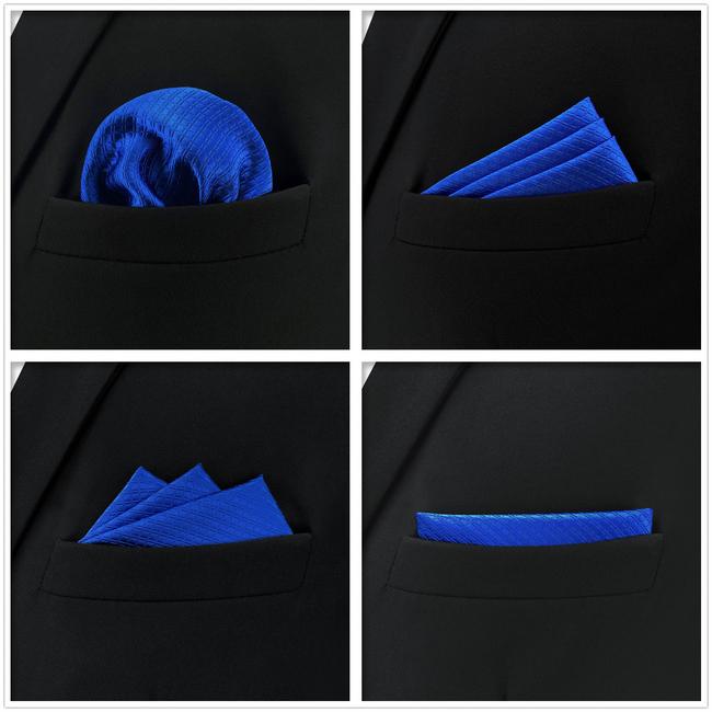 Shlax & Wing 5 Pieces Assorted Fashion Mens Pocket Square Classic Handkerchiefs Set 1-73