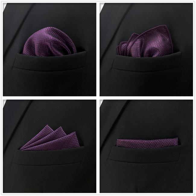 Shlax & Wing 5 Pieces Assorted Mens Pocket Square Fashion Classic Handkerchiefs Set 1-38