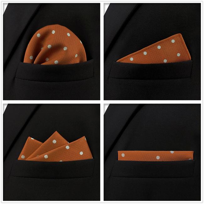 Shlax & Wing 5 Pieces Assorted Mens Pocket Square Fashion Gift Classic Handkerchiefs Set 2-83