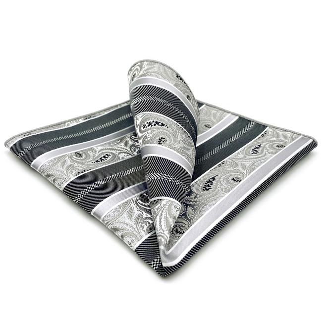 Shlax & Wing 5 Pieces Assorted Mens Pocket Square Fashion Gift Classic Handkerchiefs Set 3-18