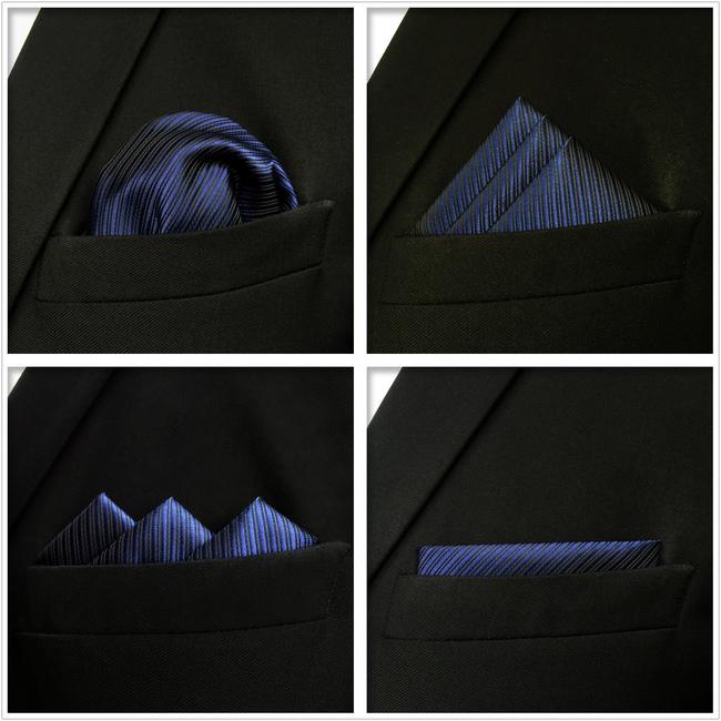 Shlax & Wing 5 Pieces Mens Pocket Square Assorted Fashion Gift Classic Handkerchiefs Set 1-72