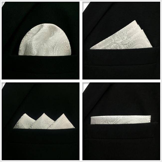 Shlax & Wing 5 Pieces Mens Pocket Square Assorted Fashion Gift Classic Handkerchiefs Set 1-68